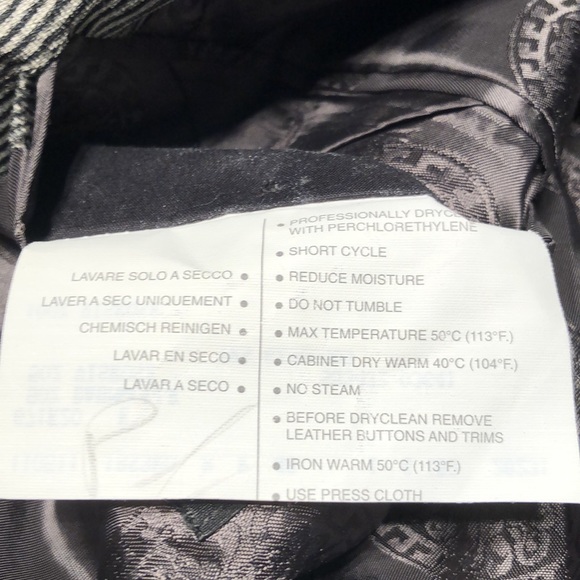 Gianni Versace V2 Velvet Blazer in Silver Rare and Hard to Find 💗 - Picture 14 of 16